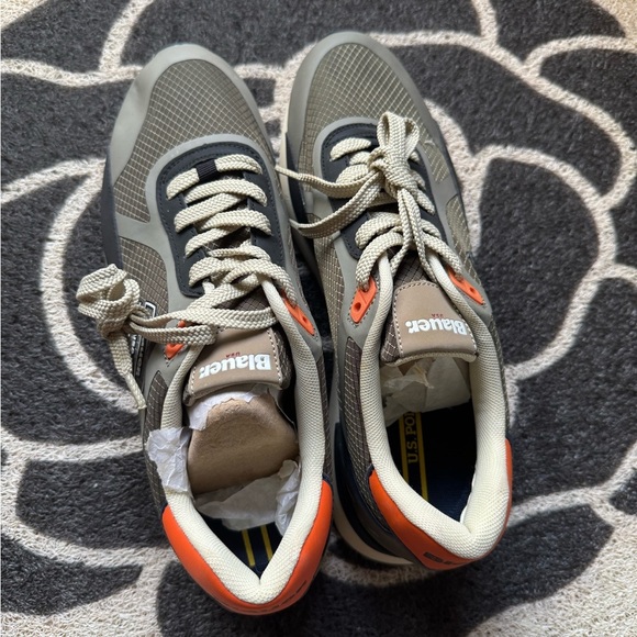 Blauer Men's Gray and Orange Sneakers - Picture 2 of 8